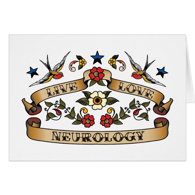 Cartão Neurologia viva do amor (Frente Horizontal)