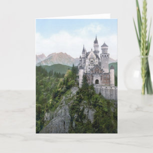 Cartão Neuschwanstein Castle Lithograph