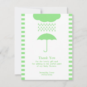 Cartão Neutro de Agradecimento Chá de Bebê