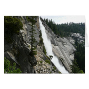 Cartão Nevada Falls no Parque Nacional de Yosemite
