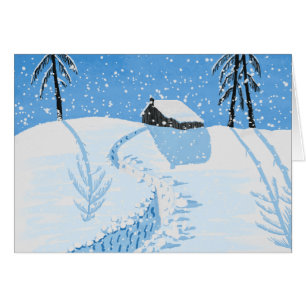 Cartão Neve de queda pacífica