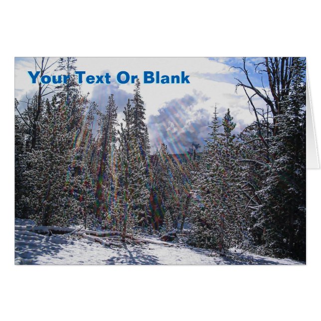 Cartão Neve Fresca No Relâmpago Rápido (Frente Horizontal)