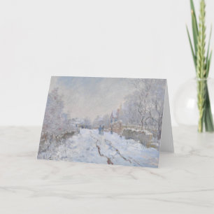 Cartão Neve na Argentina (por Claude Monet)