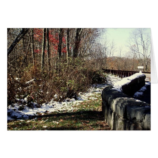 Cartão Neve sobre Cherohala (Frente horizontal)