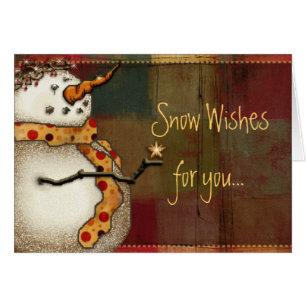 Cartão Neve Wishesfor você…