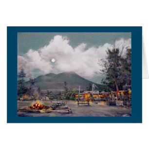Cartão Nevis-Luzes do sol de Paul McGehee "cartão pelo