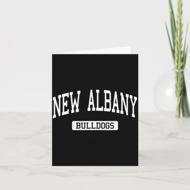Cartão New Albany High School Hs New Albany In Varsity Sr (Frente)