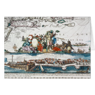 CARTÃO NEW AMSTERDAM, 1673