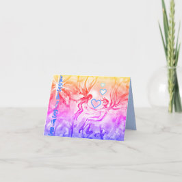 CARTÃO NEW BELIEVE FAERIES SUNSET GREETING CARD