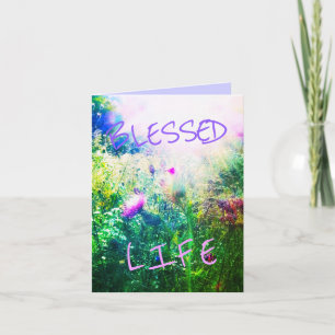 CARTÃO NEW BLESSED VERDE LIFE GREETING CARD