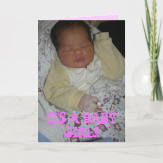 CARTÃO NEW BORN GIRL CARD