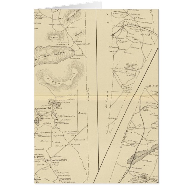 Cartão New Durham, Strford Co (Frente)