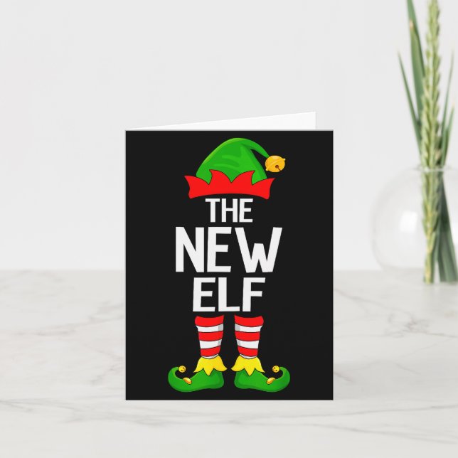 Cartão New Elf Xmas Matching Family Elf Squad Christmas  (Frente)