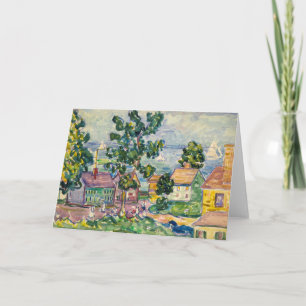 Cartão New England Coastal Village   Maurice Prendergast