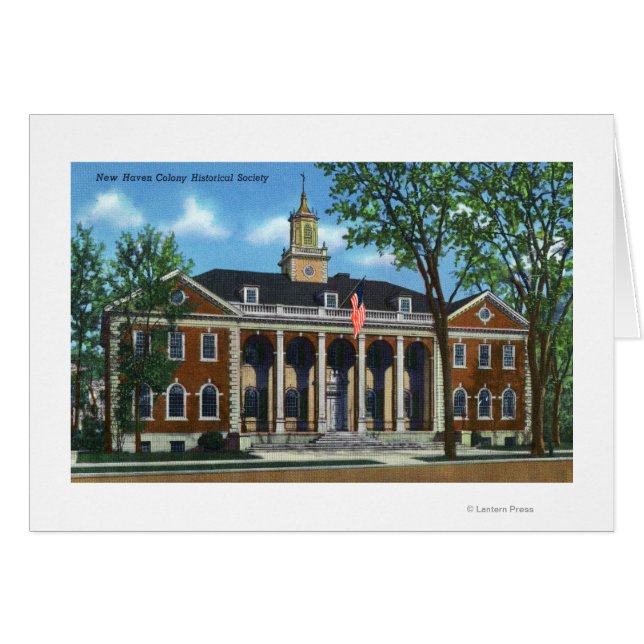 Cartão New Haven Colony Historical Society (Frente Horizontal)