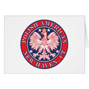 Cartão New Haven Connecticut Polonês