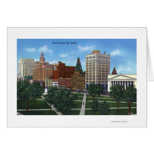 Cartão New Haven, CTView do outro lado do Verde