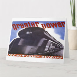 Cartão New Haven Railroad Greater Power 1938