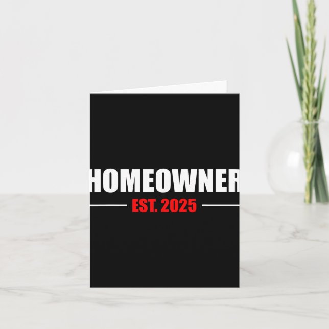 Cartão New Homeowner 2025 We Said Yes To The Address New  (Frente)