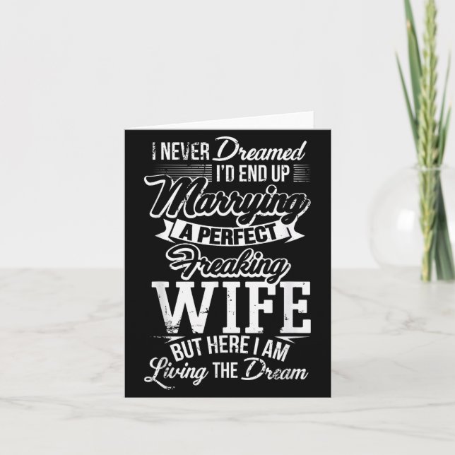 Cartão New Husband Wedding Anniversary Couple Hubby Gift  (Frente)