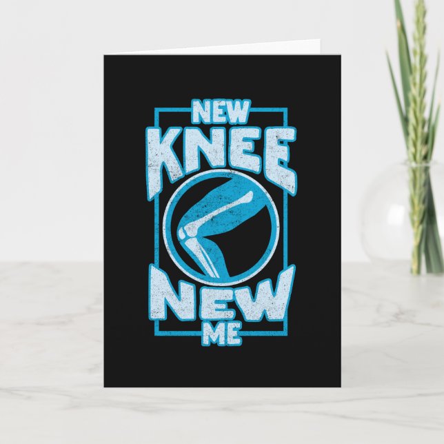 Cartão New Knee New Me Knee Replacement (Frente)