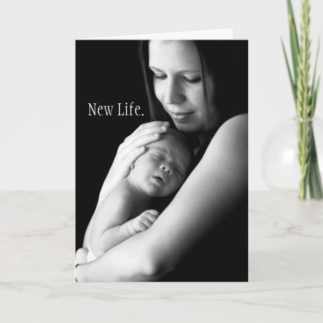 Cartão New Life. New Love. baby card (Frente)