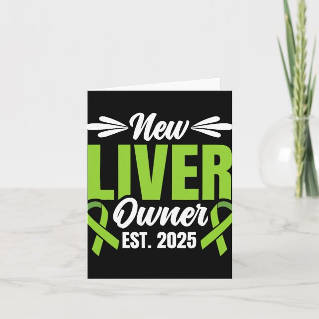 Cartão New Liver Owner Est. 2025 - Liver Transplant Recie (Frente)