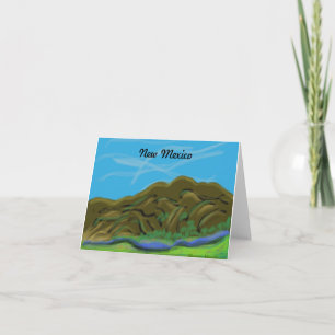Cartão New Mexico Mountains Note Card