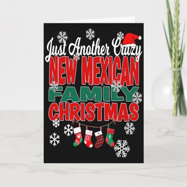 Cartão New Mexico Xmas Another Crazy New Mexican Family C (Frente)