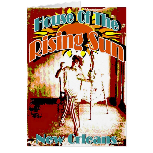 Cartão New Orleans Brothels, Casa do Sol Ascensão (Frente)