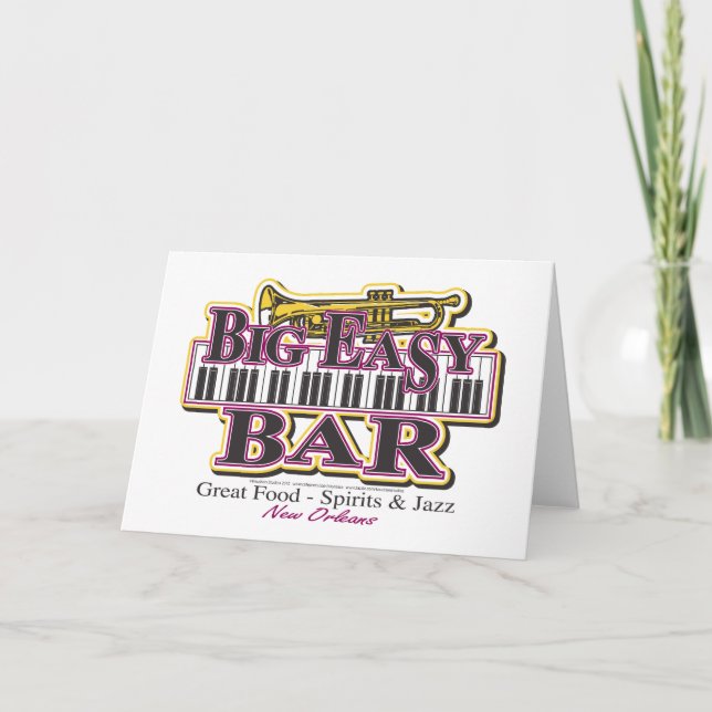 Cartão New Orleans Mardi Gras (Frente)