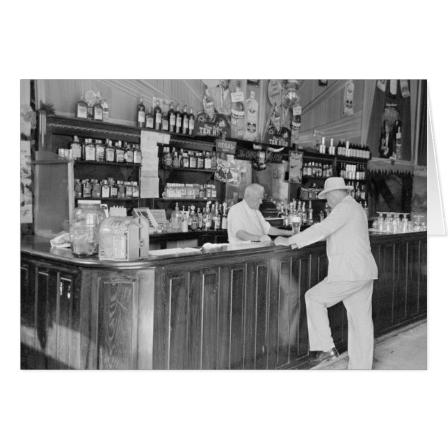 Cartão New Orleans Saloon, 1938 (Frente Horizontal)