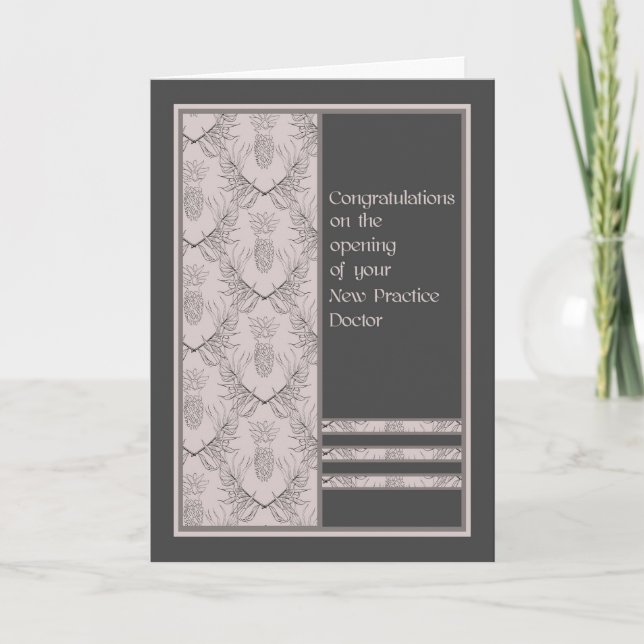 Cartão New Practice Opening for Doctor Card (Frente)