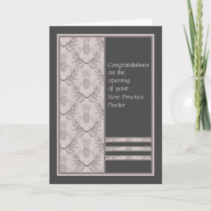 Cartão New Practice Opening for Doctor Card