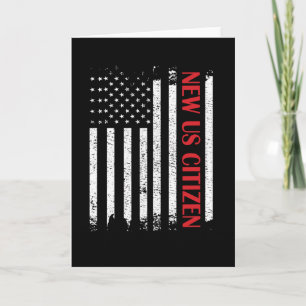 Cartão New US Citizen USA Proud New American Citizenship
