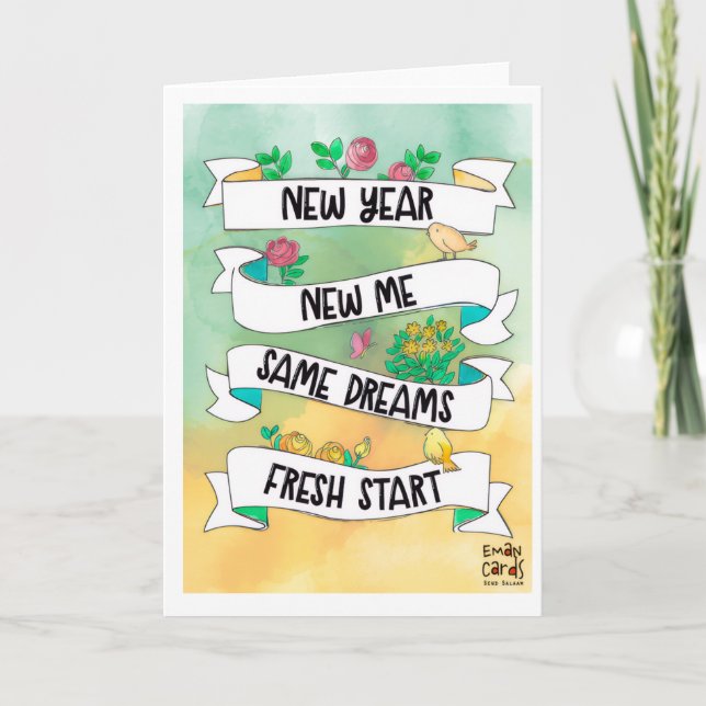 Cartão New Year Dreams Card (Frente)