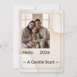 Cartão New Year Family Photo Card