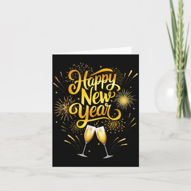 Cartão New Years Eve Party Supplies 2026 Happy New Year F (Frente)