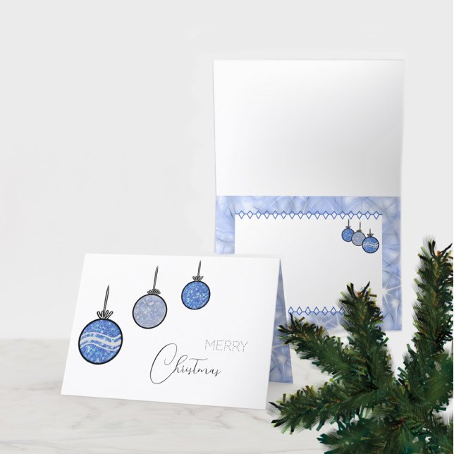 Cartão New Year's tree decorations (Criador carregado)