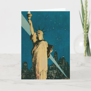 Cartão New York: A cidade da maravilha do poster do mundo