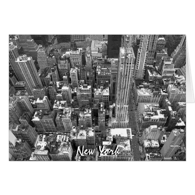 Cartão New York Card Cityscape New York Souvenir C (Frente Horizontal)