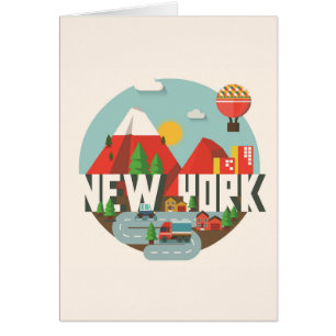Cartão New York no design