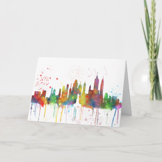 Cartão NEW YORK, NY SKYLINE - Greeting card (Frente)