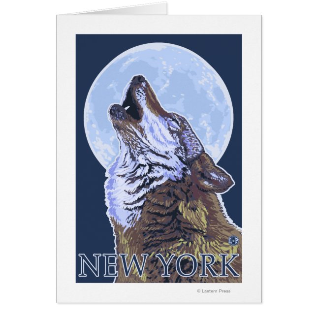 Cartão New YorkHowling Wolf (Frente)
