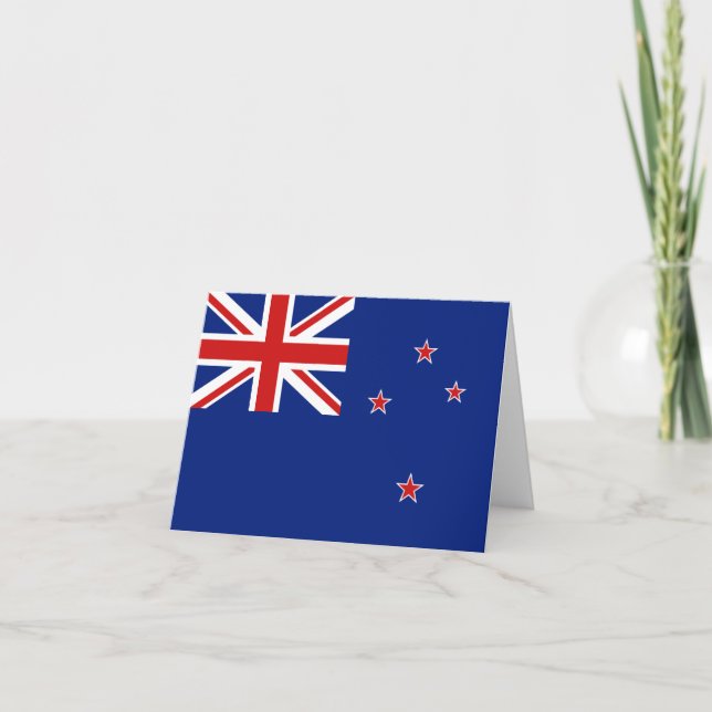 Cartão New Zealand Flag Notecard (Frente)