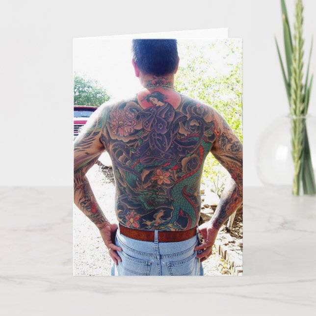 Cartão newartsweb - Mom I got a tatoo!  (Frente)