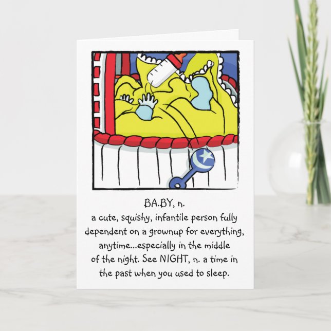 Cartão Newborn Boy Greeting Card (Frente)