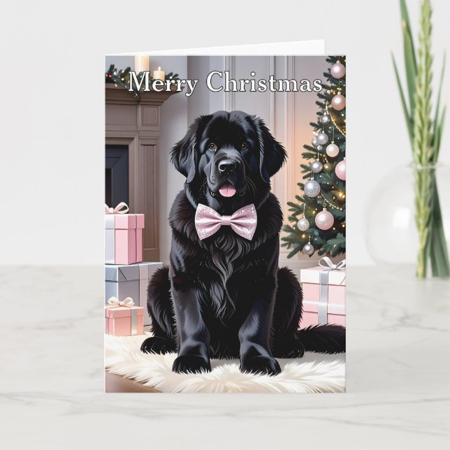 Cartão Newland Dog Christmas (Frente)