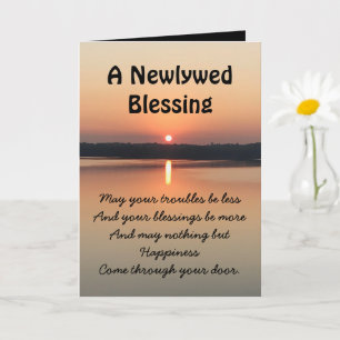 Cartão Newlywed First Anniversary Irish Blessing
