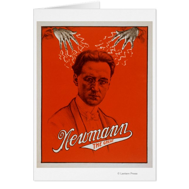 Cartão Newmann, o Excelente mágico do Poster nº 2 (Frente)